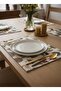 Stain Resistant Digital Print Piece Nature-Inspired Miniature Village Patterned 4 Piece 30X40 cm Placemat - 2