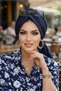 Dark Navy Blue Buckle Bonnet - 2