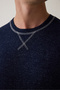 Navy Blue Men's Basic Long Sleeve Pajama Set - 5