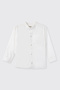 Boy's Linen White Shirt