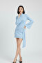 Stylish Self-Belted Mini Dress - 3