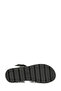 26S-358 6Fx Black Women's Thick Sole Sandals - 6