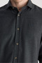 Ds Damat Comfort Anthracite Gabardine Shirt - 2