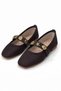 Stella Seashell Belted Ballerina Casual Women's Shoes Mary Jane Home Ballerinas