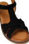 Inci Berry 5Fx Black Women's Wedge Heel Sandals - 7