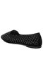 Women's Perforated Ballerinas in Black - 4