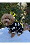 White Hearted Dog Black Jumpsuit - Thick Fleece - 2