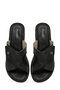 609008.Z5Pr Black Women's Wedge Heel Slippers - 4