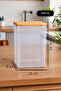 Wooden Vacuum Sealed Tablet Detergent Box with Lid 3 Lt (150 Piece Capacity) - 3