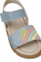 Suup.B5Fx Blue Girl's Sandals - 7