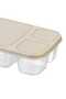 Rectangular 3-Compartment Storage Container - 3