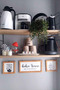 Turkish Kitchen, Tea, Coffee Corner, Let's Give a Coffee Break, Wooden Framed Painting Set - 7