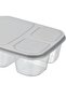 Rectangular 3-Compartment Storage Container - 4