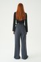 Smoked Double Pleat Detail Belt Piece Trousers 5009 - 5