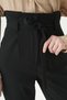 Black Double Button Belted Trousers 8407A - 4