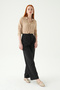 Black Lace-Up Palazzo Pants 8411A