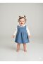 Jasmine Flower Embroidery Blouse and Denim Dress - 3