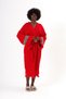 Sultan Muslin Kimono 100% Cotton Bathrobe Kaftan Dressing Gown Red - 7