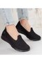 Moun Shoes Women's Black Casual Sports Shoes Mother Laceless Comfortable Lightweight Memory