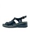 Women's Leather Sandals - Black Color - D25Ys-2545-Lx - 3