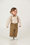 Pompom Rabbit Embroidered Baby Boy Muslin Set - 3