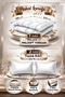 Double Welsoft Fleece Duvet | Free 2 Pillowcases, Reversible - Gray Chain - 3