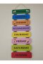Days of the Week Wooden Board 70X25 cm - 7