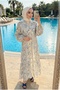 Women's Modal Fabric Drapey Long Dress - 3
