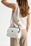 Tn-206 Scholar Women's Shoulder Bag Clip Hand Bag Crossbody Bag White - 3