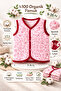100% Organic Cotton Double Layer Vest – 9-36 Months - 4