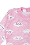Baby Girl Cloud Patterned Top and Bottom Pink 2-Piece Pajama Set - 6