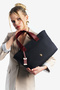 Navy Blue-Claret Red Women's Shoulder Bag Us26304 Online Exclusive - 2