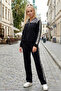 Women's Sheer Sequin Two-Piece Tracksuit Set - 2