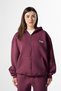 Flaw Embroidered Burgundy Zip Hoodie - 2