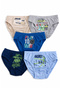 Özkan 31801 5 Pack Boys' Mixed Color Patterned Cotton Soft Comfortable Slip Panties - 2
