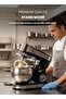 1200W Stand Mixer 6L Stainless Steel Bowl | 6-Speed + Pulse | Heavy Duty Planetary Kitchen Machine - 2