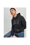 Kapuzenpullover CORP Hoodie mit Tunnelzug, Kängurutasche und Label-Print - 4