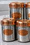 7 Piece Stainless Steel Storage Container Kitchen Organizer Set |   Anti-Crush, Anti-Tarnish, Anti-Scratch (Copper Color) - 5