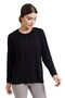 New Season 2024 Simple Pattern Round Neck Regular Fit Mother Combed Cotton Blouse 6380 - 4