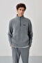 Carol Gray Melange Fleece Men's Tracksuit - 85226 - 2