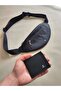 Unisex Black 3-Compartment Shoulder and Waist Bag with Wallet as a Gift - 4