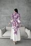 Atlas Thick Inner Show-Through Fabric Dress (K Belt Included)-Lilac-4220 - 6