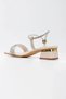 Women's Nude-Beige Evening Dress Shiny Drop Jewelled Ankle Adjustable Stylish Clip-on Summer and Comfortable Shoes - 2