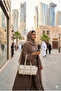 Women's Buckle Detailed Bag Cream