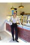 Women's V-Neck Lace Detailed Long Sleeve Transparent Blouse - 4