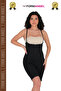 Women's Full-Length Corset with Rope Straps and Open Crotch with Zipper (One Size Smaller) - 4