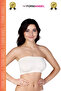 Women's Bandeo Seamless Gathering Basic Knitted Seamless Padless Bandeo Bustier Set of 6 - 3