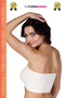 Women's Bandeo Seamless Gathering Basic Knitted Seamless Padless Bandeo Bustier Set of 4 - 5