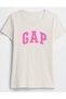 Logo T-Shirt 729555 V-Gap Ss Clsc Tee Women's T-Shirt Beige - 2