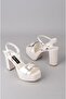 Seç 850 Platform Heelled Evening Dress Shoes (Heel:10,5Cm, Platform:4Cm) - 5